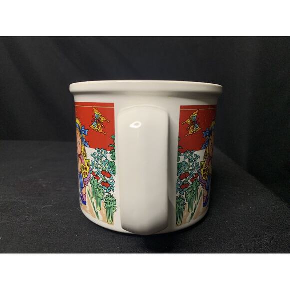 Campbell's Kids M'm! M'm! Good! Vegetable Garden Soup Mug VTG 1993 by West Wood - Picture 3 of 5